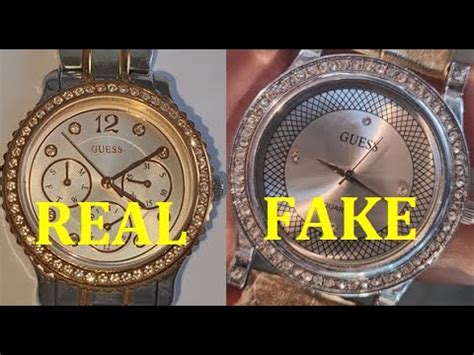 guess watch original vs fake|how to check for watches.